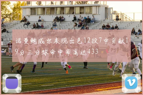诺曼鲍威尔表现出色12投7中贡献19分三分球命中率高达433